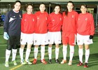 Temp. 2013-2014. Las jugadoras del Féminas con la Selección de Madrid Sub-18